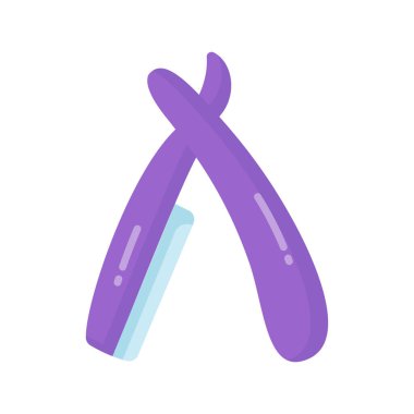 Ellerinizi ustura, berber jilet ve güvenlik jiletinden oluşan bu özenle dizayn edilmiş ikona koyun.