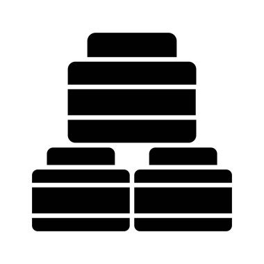 Modern tasarım tarzında yüz kremi kavanozları.