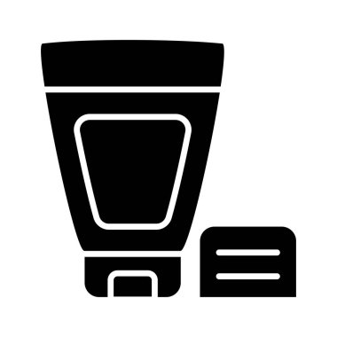 Beyaz arkaplanda izole edilmiş nemlendirici losyonun modern simgesi