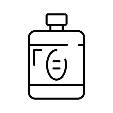 Tıraş losyonu vektöründen sonra, cam şişede losyon, tıraş losyonu, mikiler suyu.