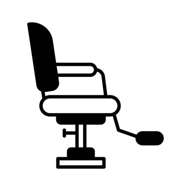 Güzellik salonu için mobilya, kuaför koltuğu, berber koltuk vektör tasarımı