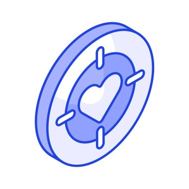 Aşk hedefinin bu inanılmaz ikonunu tut, aşk hedefi, sevgililer günü vektör tasarımı