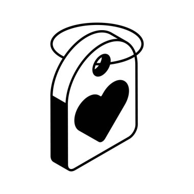 Satış etiketinin içindeki kalp sembolü sevgililer günü satış etiketi, kalp etiketi, aşk etiketi konseptini simgeliyor.