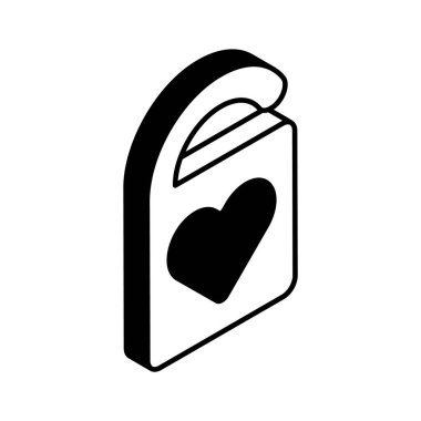 Düğün askısı simgesi, kapı askısında kalp sembolü, kapı aksesuarı.