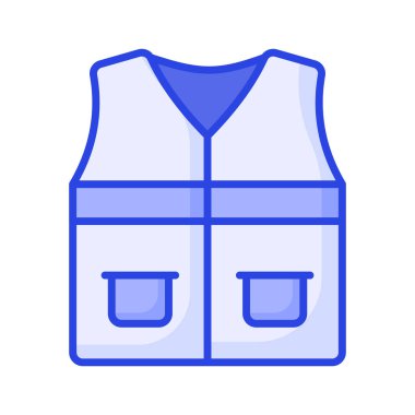 Modern tarzda bir güvenlik önlüğü, koruyucu ceket, inşaat yeleği.