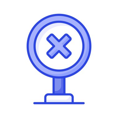 İşaretin modern simgesi, yön tabelaları vektör tasarımı