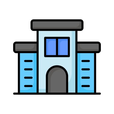 Ofis binasının, otel binasının, konut binasının bu özenle hazırlanmış simgesini kontrol et.