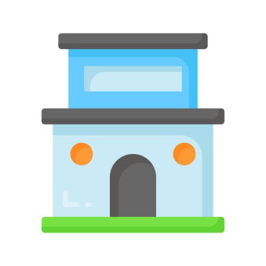 Beyaz arkaplanda izole edilmiş ev inşa vektör tasarımı