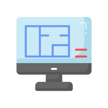 Ev planının, mimari ev tasarımının görsel olarak mükemmel simgesine bir bakın.