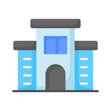 Ofis binasının, otel binasının, konut binasının bu özenle hazırlanmış simgesini kontrol et.