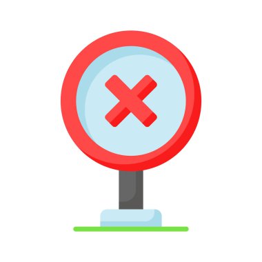 İşaretin modern simgesi, yön tabelaları vektör tasarımı