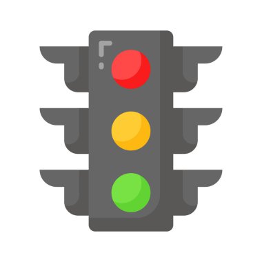 Trafik işaretlerinin güzel tasarlanmış vektörü, trafik ışıkları simgesi