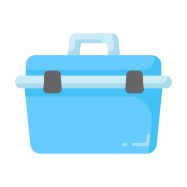 Moda tasarım tarzında şaşırtıcı bir araç kutusu simgesi