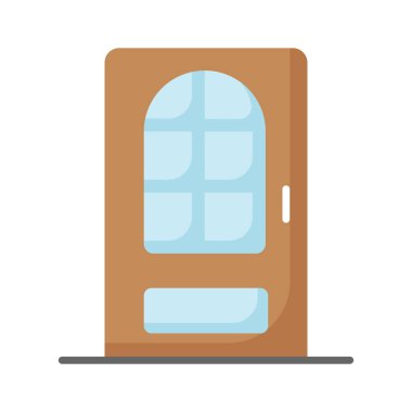 Ev giriş kapısının güzel tasarlanmış simgesi, moda biçim simgesi