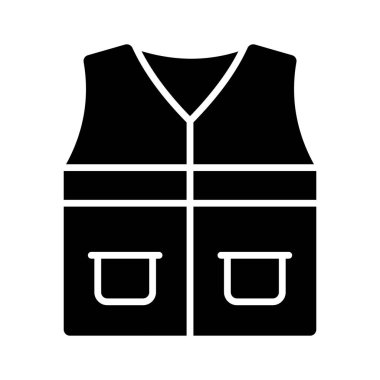 Modern tarzda bir güvenlik önlüğü, koruyucu ceket, inşaat yeleği.