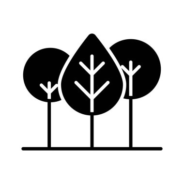 An icon of forest trees, modern vector of trees