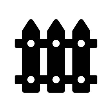 Bu güzel çit vektörünü, ahşap bariyer simgesini kontrol et