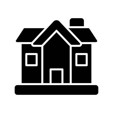 Beyaz arkaplanda izole edilmiş ev inşa vektör tasarımı