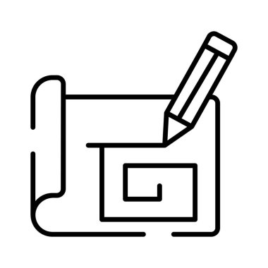 Mimari planın inanılmaz bir simgesi, ev planının moda simgesi.