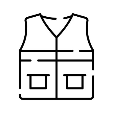 Modern tarzda bir güvenlik önlüğü, koruyucu ceket, inşaat yeleği.