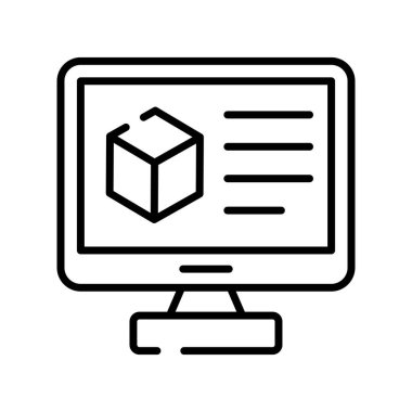 3d modelleme vektör tasarımı, beyaz arkaplanda izole edilmiş simge kullanmaya hazır