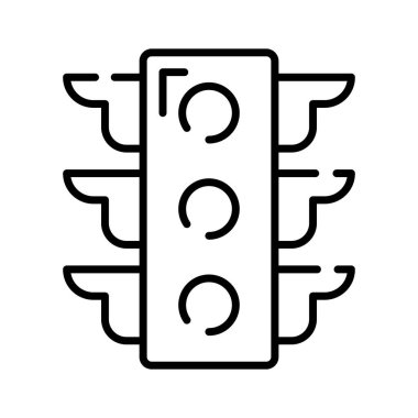 Trafik işaretlerinin güzel tasarlanmış vektörü, trafik ışıkları simgesi