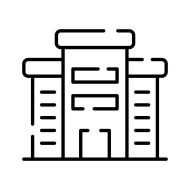 Ofis binasının, otel binasının, konut binasının bu özenle hazırlanmış simgesini kontrol et.