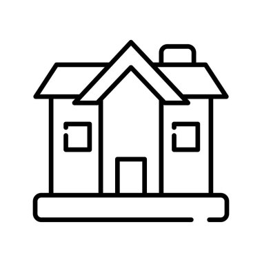 Beyaz arkaplanda izole edilmiş ev inşa vektör tasarımı