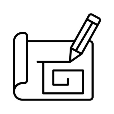 Mimari planın inanılmaz bir simgesi, ev planının moda simgesi.