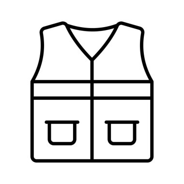 Modern tarzda bir güvenlik önlüğü, koruyucu ceket, inşaat yeleği.