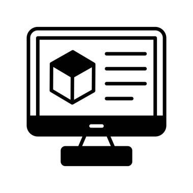 3d modelleme vektör tasarımı, beyaz arkaplanda izole edilmiş simge kullanmaya hazır