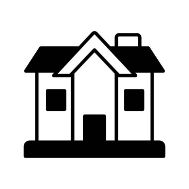 Beyaz arkaplanda izole edilmiş ev inşa vektör tasarımı