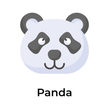 Bu görsel olarak çekici panda simgesini tutun, vektör kullanmaya hazır olun