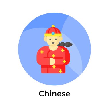 Geleneksel kıyafetler giyen Çinli kadın, Çinli kadın sembolü.