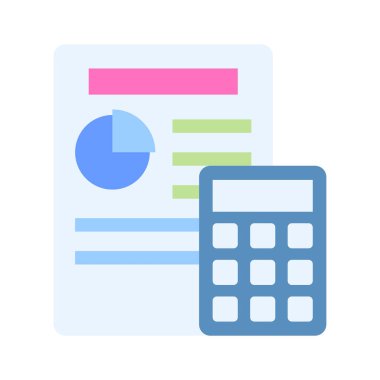 Bütçe hesaplamasının bu yaratıcı simgesini tut, kolayca kullanılabilir.