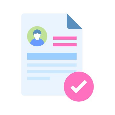 Müfredat vitae vektör tasarımı kullanıma hazır