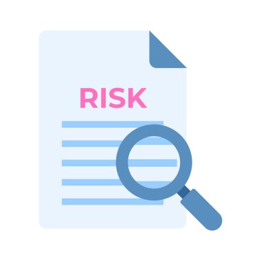 Risk değerlendirmesi ve risk yönetimi vektör tasarımının bu inanılmaz simgesini alın