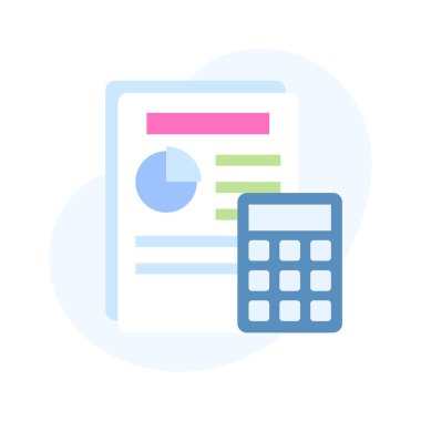 Bütçe hesaplamasının bu yaratıcı simgesini tut, kolayca kullanılabilir.