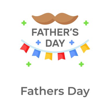 Mutlu babalar günü vektör tasarımı modaya uygun, eşsiz ve premium vektör