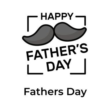 Mutlu babalar günü vektör tasarımı modaya uygun, eşsiz ve premium vektör