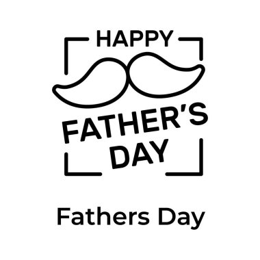 Mutlu babalar günü vektör tasarımı modaya uygun, eşsiz ve premium vektör
