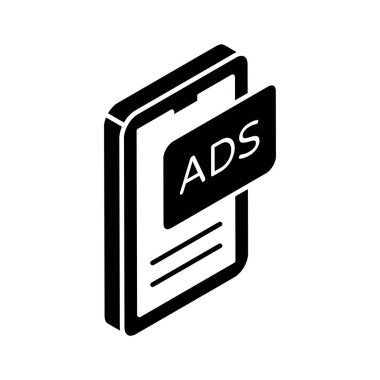 Mobil pazarlamanın bu inanılmaz izometrik ikonuna, mobil reklamların vektör tasarımına el atın.