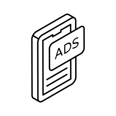 Mobil pazarlamanın bu inanılmaz izometrik ikonuna, mobil reklamların vektör tasarımına el atın.