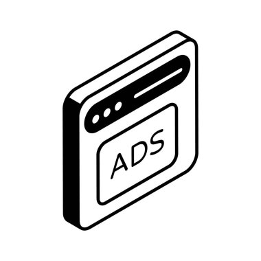 Premium kullanımına hazır, modern tarzda web sitesi pazarlamanın izometrik bir simgesi