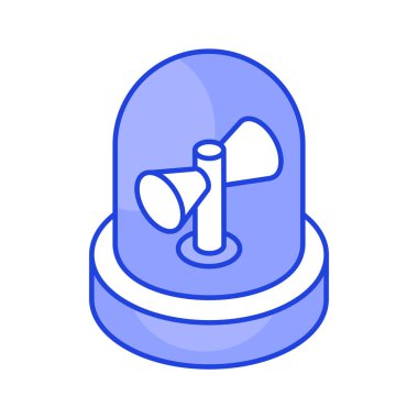 Acil durum sireninin birinci simgesi, kolayca kullanılabilir