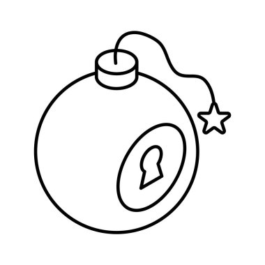 Moda tarzında benzersiz bir siber bomba ikonu