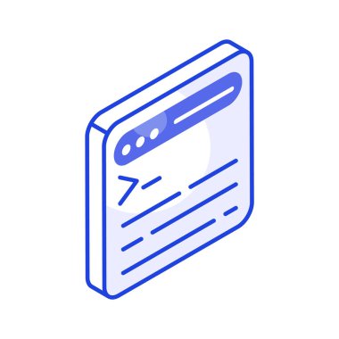 Web sitesi geliştirme ve programlama vektörünün iyi tasarlanmış izometrik simgesi