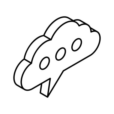 Modern tarzda bulut iletişiminin bu güzel ve şaşırtıcı simgesini elde et.