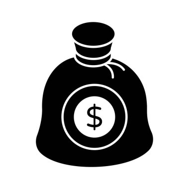 Para çantası, modada izometrik biçimde tasarruf simgesi, premium vektör tasarımı