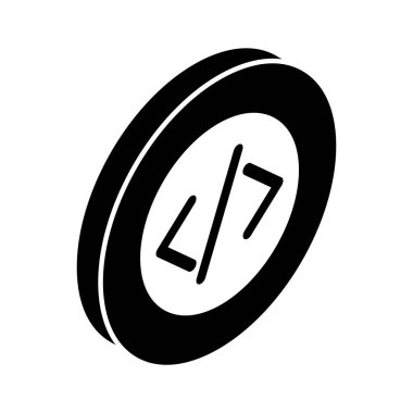 Moda izometrik biçiminde inanılmaz bir kodlama simgesi